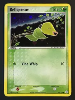 Pokemon Bellsprout 53/112 Reverse Holo EX Fire Red & Leaf Green - HP - Image 1