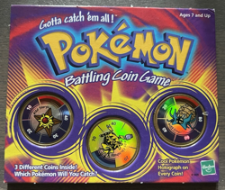 Vintage 1999 Hasbro Pokemon Battling Coin Game Sealed Unopened - Image 1