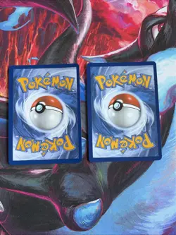 Pokemon TCG Mega Evolutions Psyduck 007 - Golduck 008 (SWIRL) Black Star Promo - Image 3