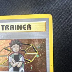 Pokemon Brock Trainer Gym Heroes Rare Holo #15 moderately to heavily played - Image 3