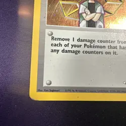 Pokemon Brock Trainer Gym Heroes Rare Holo #15 moderately to heavily played - Image 5