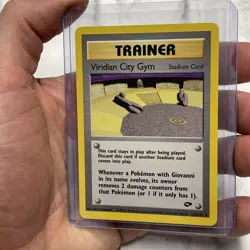 Pokemon Viridian City Gym 123/132 Gym Challenge Trainer WOTC Near Mint NM/MT Vtg - Image 2