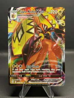 Pokemon TCG Tapu Koko VMAX Ultra Rare Holo 051/163 Full Art Battle Styles NM - Image 1