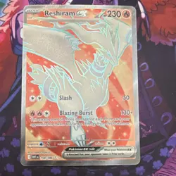 Pokemon Reshiram EX 158/086 Sv: White Flare Full Art Holo Ultra Rare 230 HP - Image 1