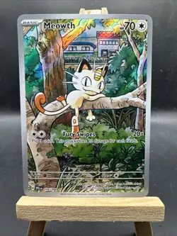 Meowth 106/094 Phantasmal Flames Illustration Rare Pokemon TCG 🐈 - Image 1