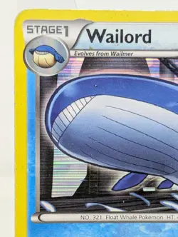 POKEMON WAILORD 26/124 HOLO RARE DRAGONS EXALTED - Image 3