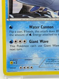 POKEMON WAILORD 26/124 HOLO RARE DRAGONS EXALTED - Image 4