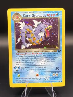 Dark Gyarados 8/82 Holo Rare Unlimited PRERELEASE Team Rocket Pokemon 791 - Image 1