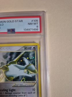 2005 POKEMON EX Deoxys GOLD STAR 105 LATIAS-HOLO PSA 8 Swirl 134971498 - Image 5