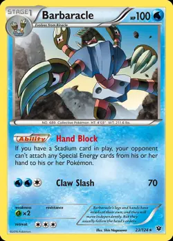 Pokemon Barbaracle (23/132) Fates Collide LP - Image 1