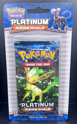 2009 Pokemon - Factory Sealed - Platinum Rising Rivals Blister - Leafeon Art - Image 1