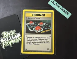 Pokemon Center 114/130, Pokemon Base Set 2 Pokemon TCG 2000 Uncommon Vintage, NM - Image 3