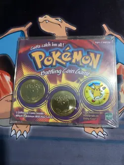 VINTAGE 1999 HASBRO POKEMON BATTLING COIN GAME NEW SEALED - Image 1