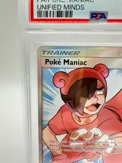 2019 Pokemon S&M Unified Minds Poke Maniac #236 | Full Art | PSA 8 NM-MT - Image 2