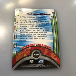 2000 Topps Pokemon TV #HV5 Cassidy Rainbow Foil - Image 4