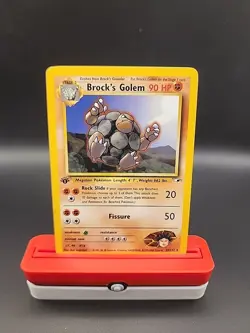 Pokemon TCG Brock’s Golem 20/132 Rare 1st Edition Gym Heroes WotC 1999 English - Image 1