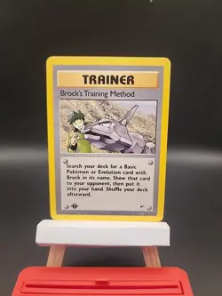 Pokemon TCG Brock's Training Method Gym Heroes 1st Edition 106/132 - Image 1