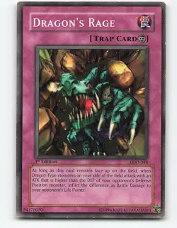 Dragon's Rage #LOD-048 1st Edition Yugioh Card - Image 1