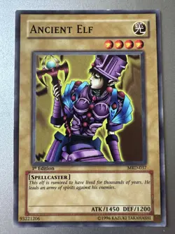 Ancient Elf 1st Ed. YuGiOh Metal Raiders #MRD-037 2002 LP - Image 1
