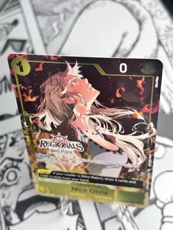 One Piece CCG Nico Olivia Offline Regionals 25-26 Op09-016 NM English - Image 2