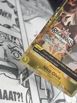 One Piece CCG Nico Olivia Offline Regionals 25-26 Op09-016 NM English - Image 3