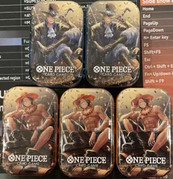 SEALED - One Piece Tin Set Vol.2 - LOT of 5 Tins OP13 In Hand Ready To Ship! - Image 1