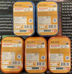 SEALED - One Piece Tin Set Vol.2 - LOT of 5 Tins OP13 In Hand Ready To Ship! - Image 2