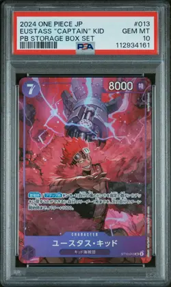 One Piece TCG – Eustass "Captain" Kid – ST10-013 SR – Japanese PSA - Image 1
