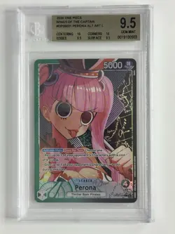 2024 One Piece Wings of The Captain Perona OP06 #021 Alternate Art Beckett 9.5 - Image 1