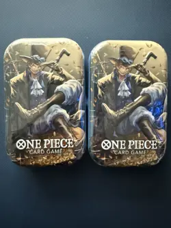 One Piece TCG CCG Tin Pack Vol 2 Factory Sealed Set of 2 English OP-13 New - Image 1