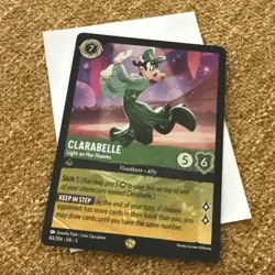 Disney Lorcana Cold Foil Clarabelle 84/204 Shimmering Skies Legendary Non-Holo - Image 1