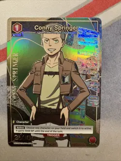 Union Arena Conny Springer U ⭐ [Parallel U] Attack on Titan UE10BT 079 Foil NM - Image 1