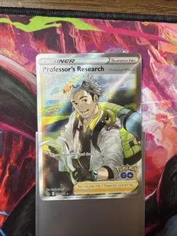 Professor's Research Pokemon Go Full Art Ultra Rare Card 078/078 NM Condition - Image 1