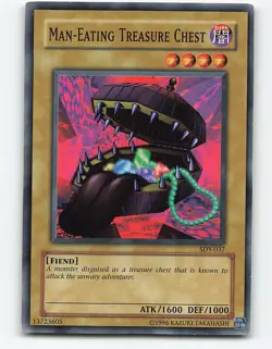 Man-Eating Treasure Chest #SDY-037 Yugioh Card - Image 1