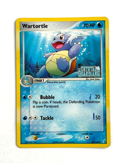 Pokemon TCG 2006 Wartortle Holo Card 42/100 Stamped Crystal Guardians DMG - Image 1