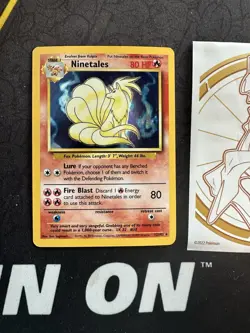 Pokemon Card Ninetales Base Set 12/102 Holo Rare 155💎NM+💎 - Image 1