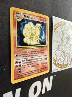 Pokemon Card Ninetales Base Set 12/102 Holo Rare 155💎NM+💎 - Image 2