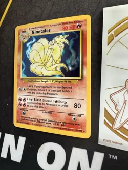 Pokemon Card Ninetales Base Set 12/102 Holo Rare 155💎NM+💎 - Image 3