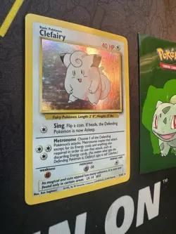 Pokemon Card Clefairy 5/102 Base Set Holo Rare Unlimited 151💎NM💎 - Image 2