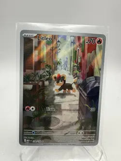 Litleo 139/132 Holo Illustration Rare Mega Evolution Pokemon Card - Image 1