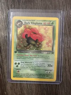 Pokemon Dark Vileplume Holo Rare Card 13/82 First Edition Team Rocket - Image 1