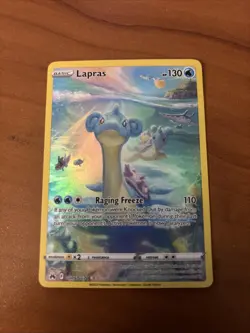 Pokemon TCG Lapras Crown Zenith: Galarian Gallery Ultra Rare Card GG05/GG70 - Image 1