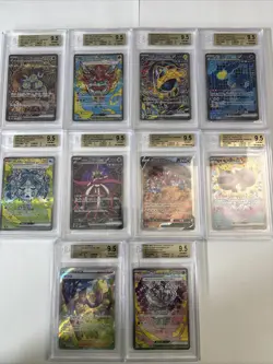 Pokemon 10x Graded Card Lot All Gem Mint 9.5 Bgs All SAR - Image 1