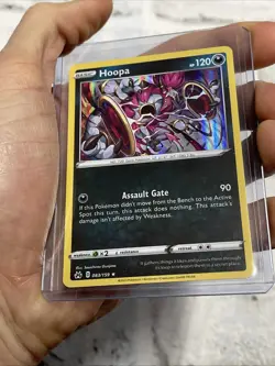 Pokemon Hoopa 083/159 Holo Rare Pokemon Crown Zenith NM Nintendo Card TCG - Image 2