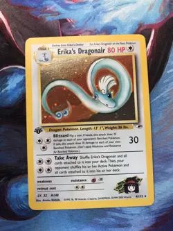 Pokemon Card - Erika's Dragonair 4/132 Gym Heroes 1st Edition Rare Holo NM - Image 1