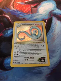 Pokemon Card - Erika's Dragonair 4/132 Gym Heroes 1st Edition Rare Holo NM - Image 2