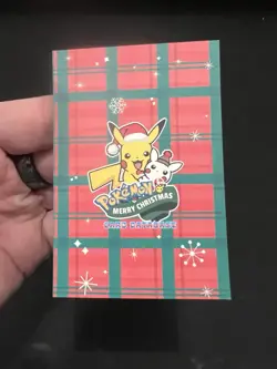 Snowman Pikachu - Cracked Ice Holo - Christmas Card Database - Pokemon NM - Image 2