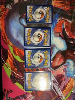 Pokemon 4 Card Lot ,Charizard, Dawn, Typhlosion & Punk Helmet. Phantasmal Flames - Image 2