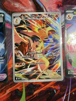 Pokemon 4 Card Lot ,Charizard, Dawn, Typhlosion & Punk Helmet. Phantasmal Flames - Image 5