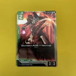 Gundam TCG Card Game *Gundam Age-1 Normal* Store Tournament Promo *English - Image 1
